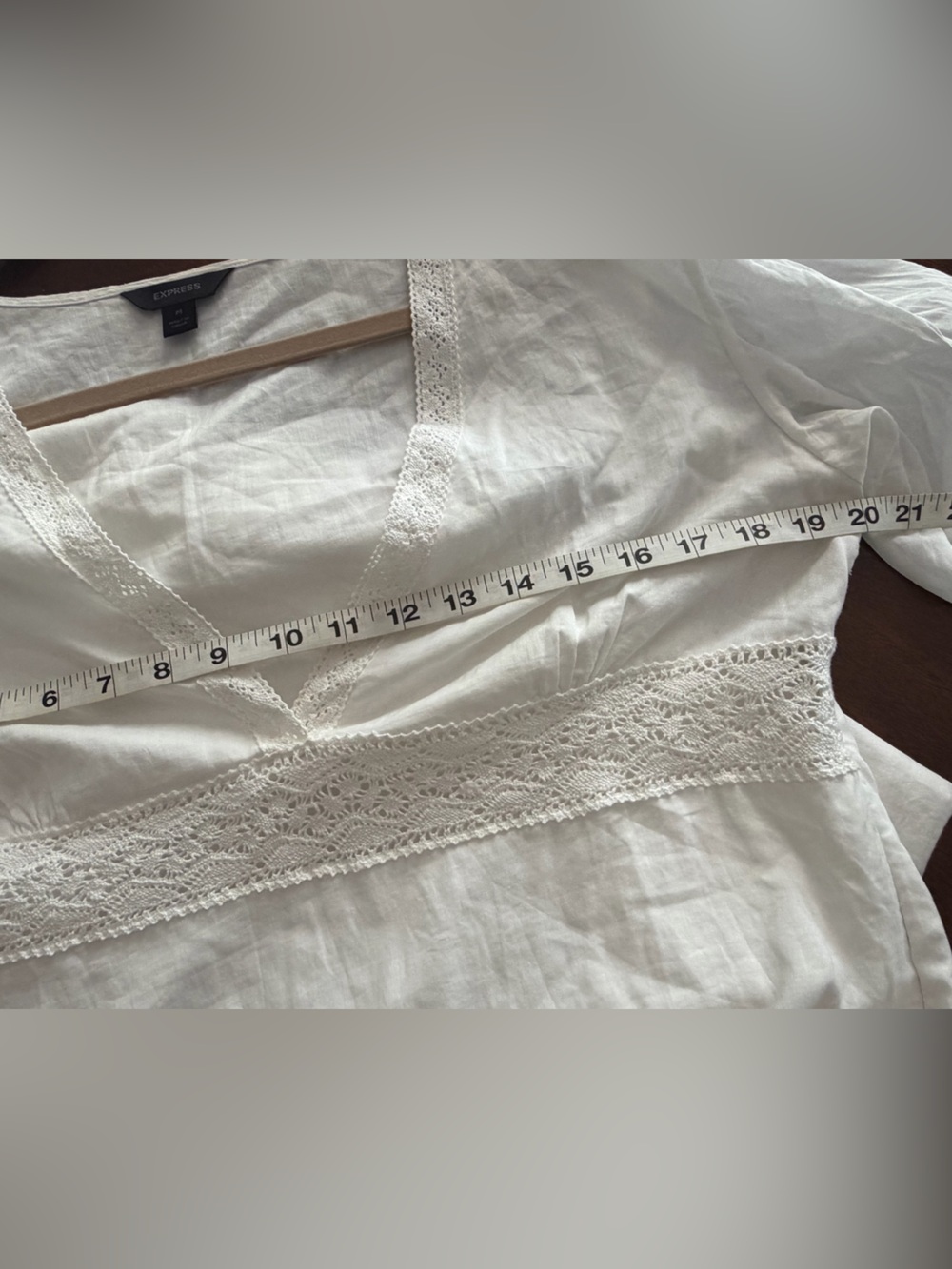 Express White 100% Cotton Dress - Picture 10 of 11